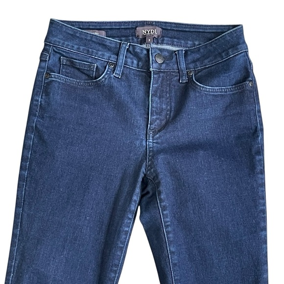 NYDJ Alina Skinny Jeans Women’s Size 2 Dark Blue Denim Slimming - Picture 3 of 8